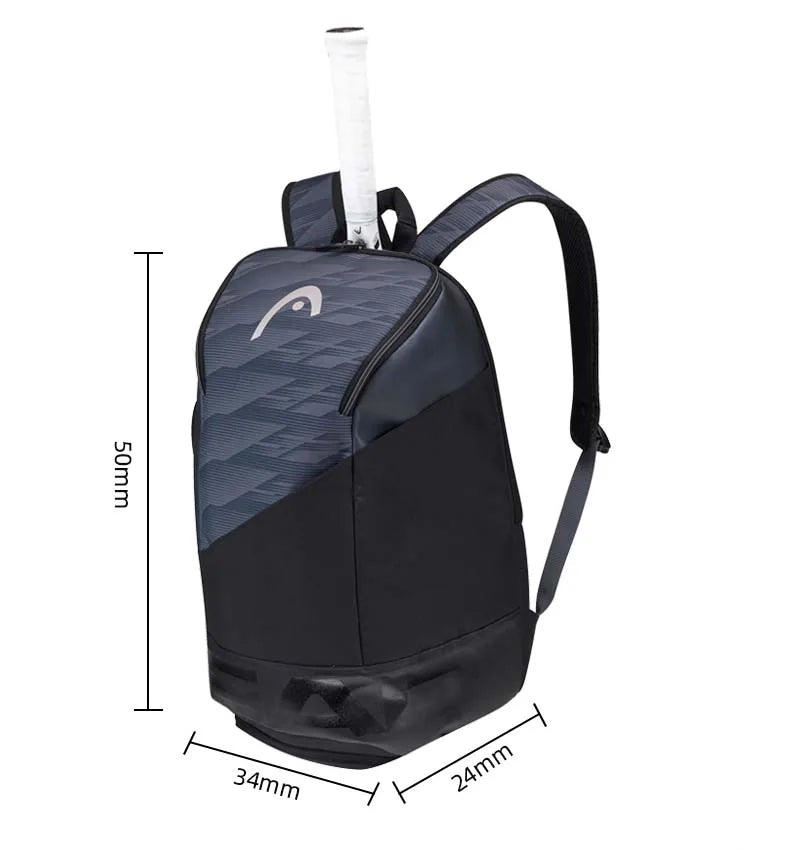 HEAD Tennis Backpack Men's and Women's Sports Bag Badminton Backpack Independent Shoe Compartment