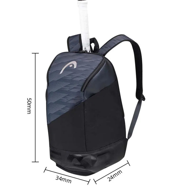 HEAD Tennis Backpack Men's and Women's Sports Bag Badminton Backpack Independent Shoe Compartment