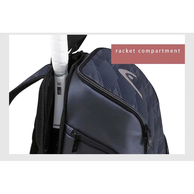 HEAD Tennis Backpack Men's and Women's Sports Bag Badminton Backpack Independent Shoe Compartment