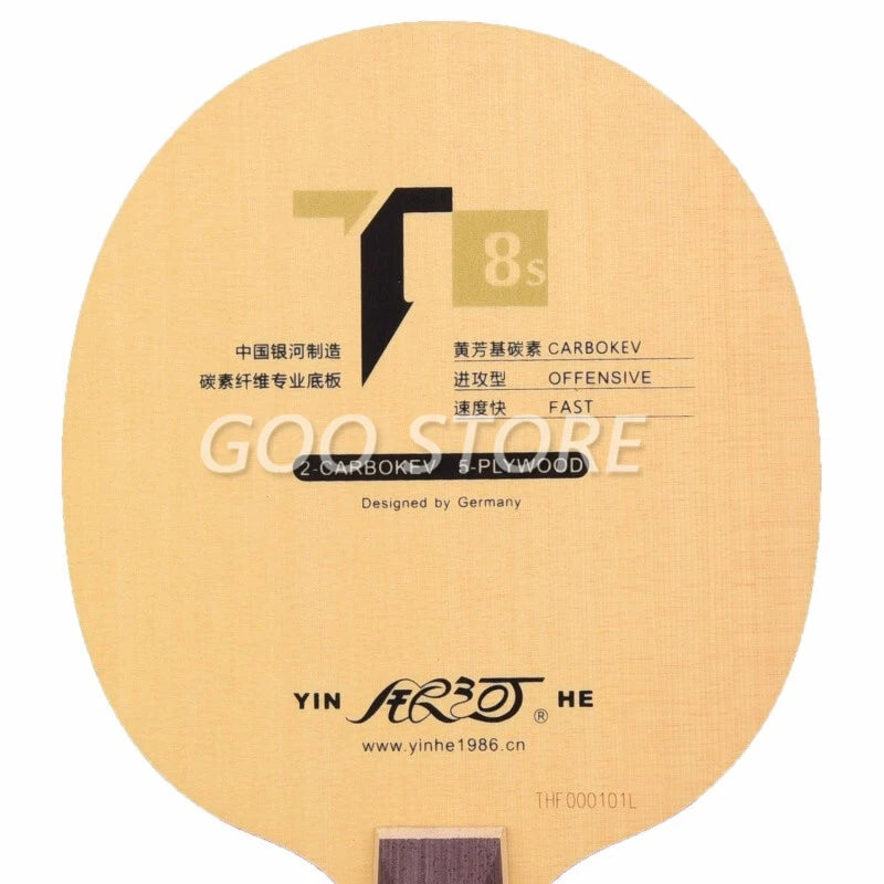 Genuine yinhe Galaxy T-8S T8S Table Tennis Blade (T8s,5wood + 2 carbokev) Ping Pong Racket Base Raquete Ping Pong