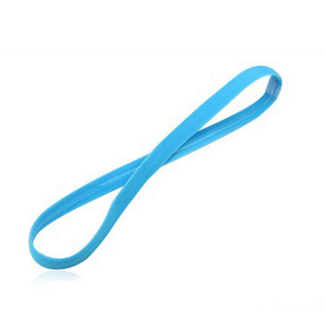 1 PC Candy Color Women Men Yoga Hair Bands Sports Headband Girls Blue Sport Anti-slip Elastic Rubber Sweatband Football Running