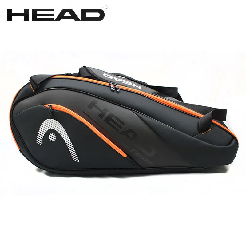 HEAD Tennis Racket Bag Sports Bag Large Capacity 6-9 Racquets Men Women Badminton Bag Tennis Racket Backpack Tenis Squash Padel