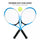 2Pcs Kids Outdoor Sports Tennis Rackets Tennis String Racquets with 1 Tennis Ball and Cover Bag Iron Alloy 3 Colors Optional