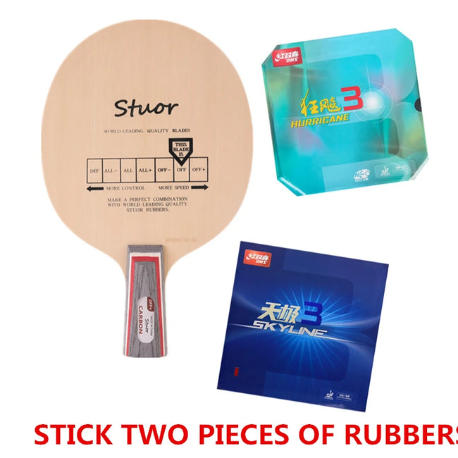 Stuor  Table Tennis Blade  Hinoki Wood  Ping Pong Racket 5 Layers With Built-in Carbon Fiber Paddle Racket for Fast Attack