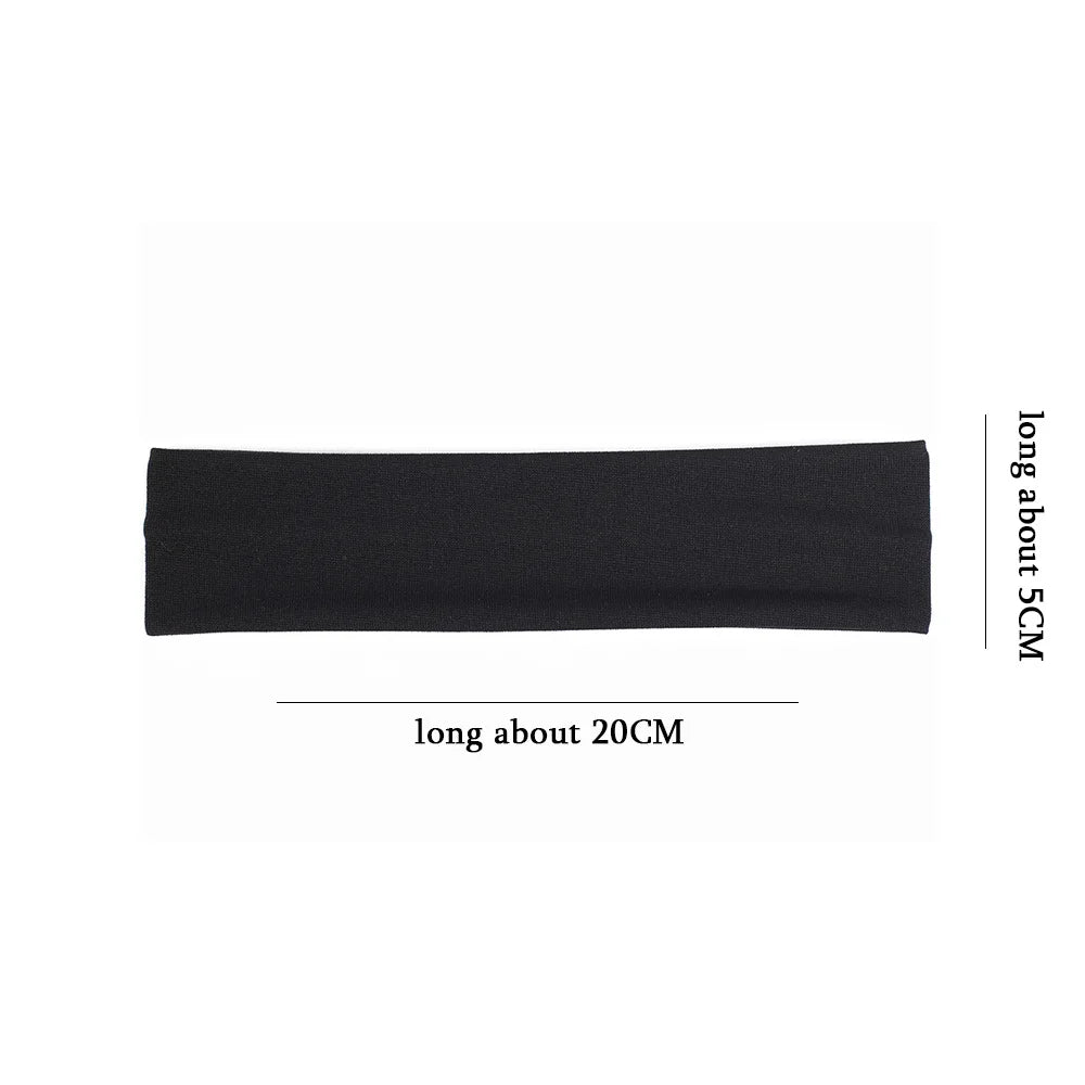 5/10Pcs/Set Sport Yoga Headbands Unisex Fashion Soft Elastic Cotton Sweatband Yoga Stretchy Headband Hair Accessories