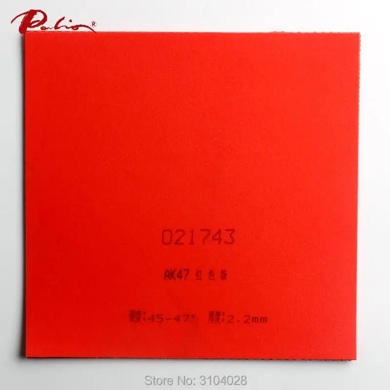 Palio official 40+ red Ak47 table tennis rubber red sponge for loop and fast attack new style for racquet game ping pong