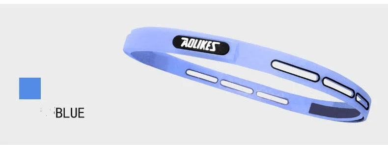 AOLIKES 1 Pcs Elastic Head Sweatband Soft Silicone Running Yoga Sweat Band For Men Women Fitness Basketball Tennis Headband