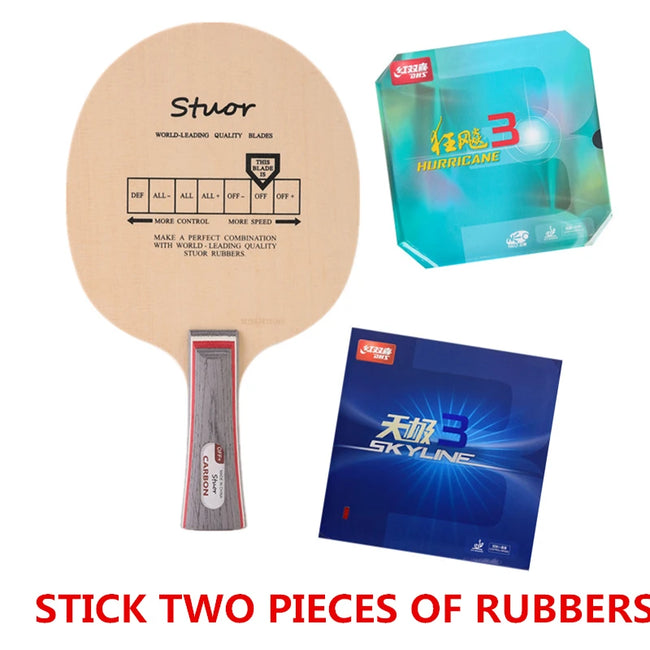 Stuor  Table Tennis Blade  Hinoki Wood  Ping Pong Racket 5 Layers With Built-in Carbon Fiber Paddle Racket for Fast Attack