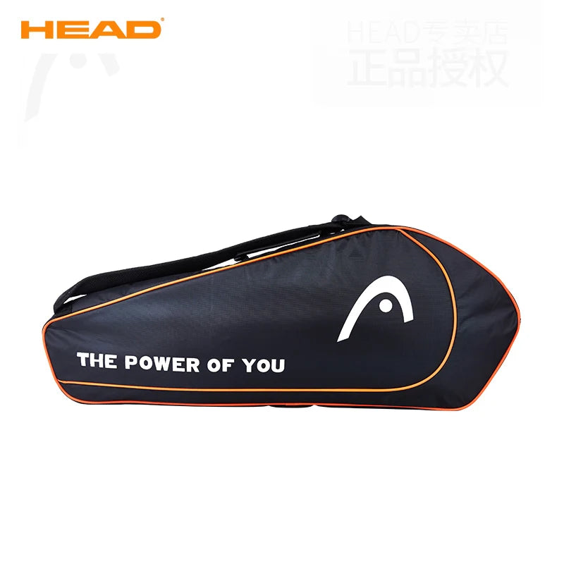 HEAD Tennis Racket Bag 3 Pack Training Sport Competition Shoulder Hand Bag Handbag Squash Badminton Raquete De Padel Storage Bag