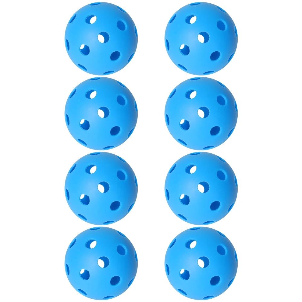 JIKEGO Pickleball Balls Outdoor 40 Holes 8 12 16 Packs 25g PE Pickleballs Competition Training Indoor 26 Holes Yellow