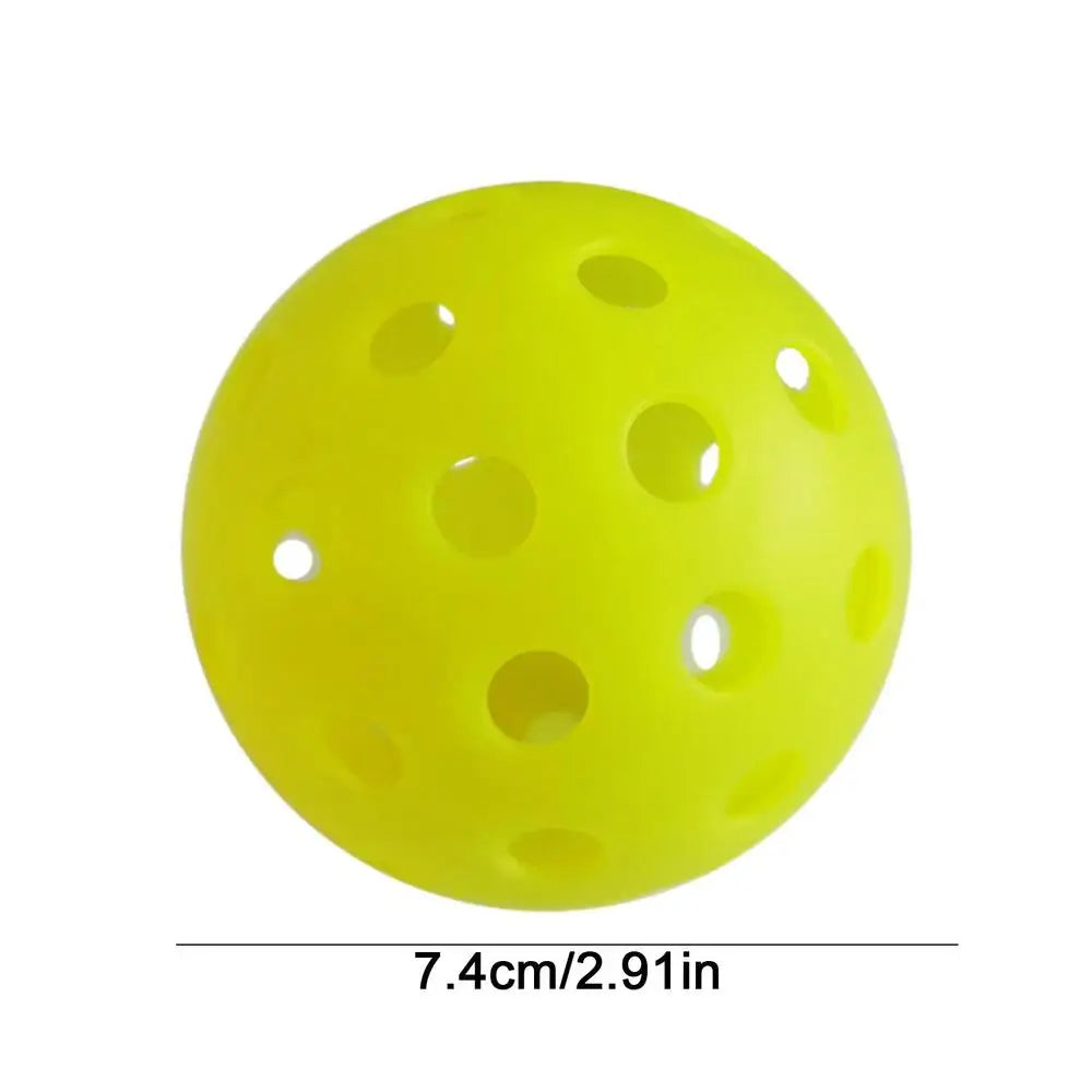 Outdoor Pickleball Balls Night Light Green Ball with 40 Holes Pickleball Equipment for Beginners Experts Outdoors Indoors Courts