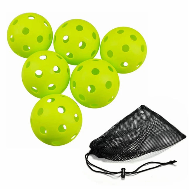 Indoor Pickleball Balls USAPA Paddle Ball 26 Holes Pickleball Sport Training Practice Plastic Pickleball Airflow Hollow Balls