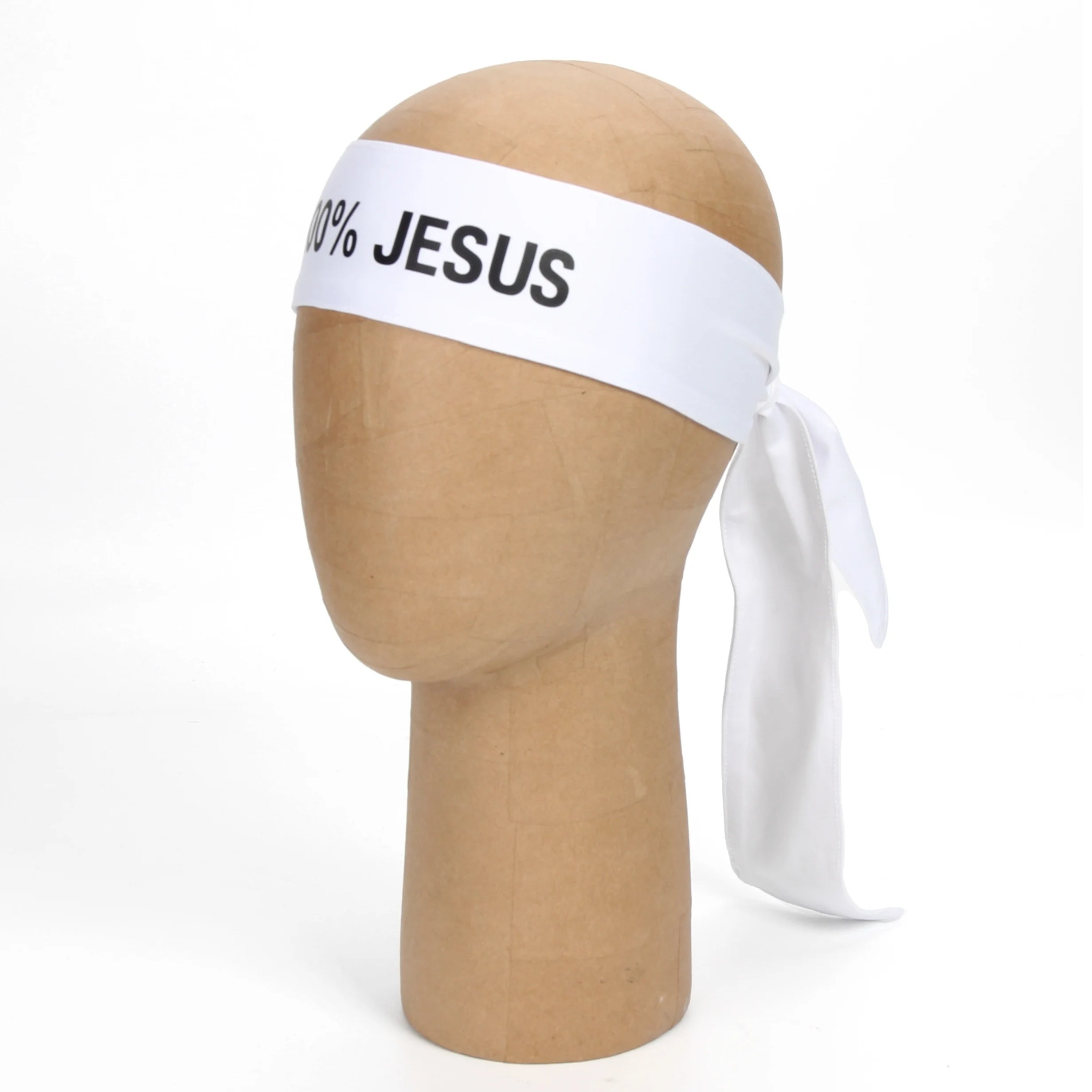 100% JESUS Print Basketball Sports Headband Men Women Running Fitness Sweatband Bandana