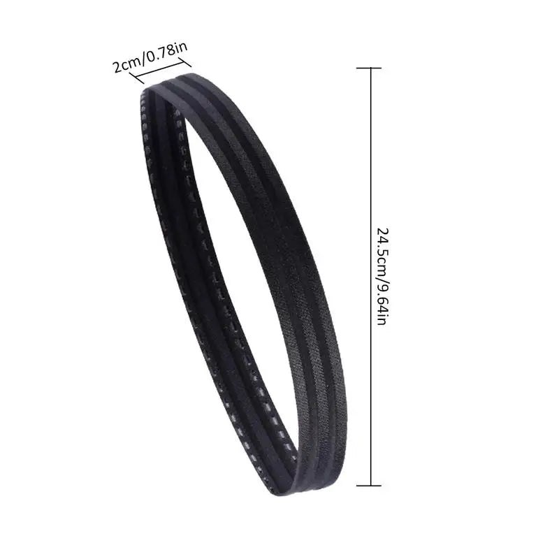 1Pc Anti-slip Women Sweatbands Football Yoga Pure Hair Bands Elastic Rubber Thin Sports Headband Men Hair Accessories Headwrap