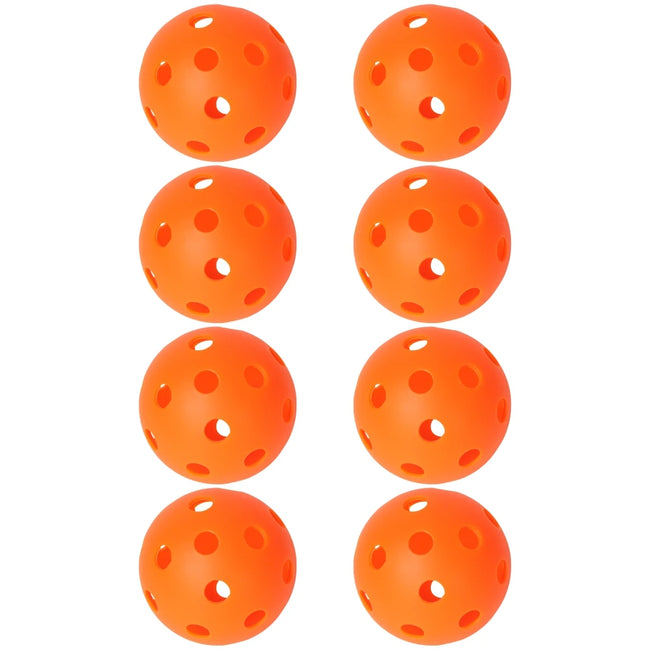 JIKEGO Pickleball Balls Outdoor 40 Holes 8 12 16 Packs 25g PE Pickleballs Competition Training Indoor 26 Holes Yellow