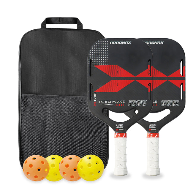 2023 Arronax Pickleball Paddle Rackets Carbon Fiber Core Portable  Gift Indoor Outdoor Racquet Cover Carrying Bag Ball Optional