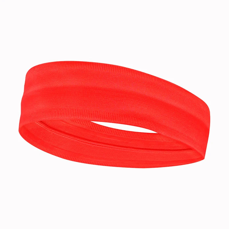 1 Pc Women Men Sweatband Headband Sports Yoga Gym Running Stretch Hair Head Band Cycling Wide Head Prevent Fitness Sweat Band