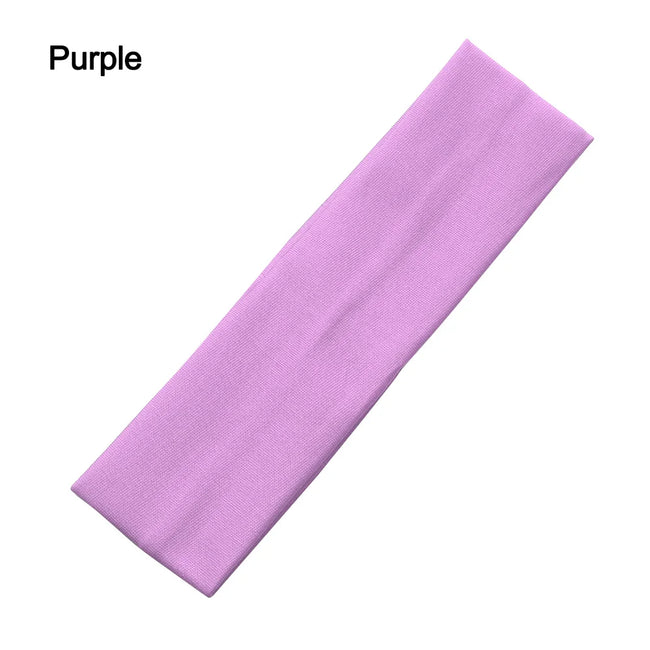 Anti-slip Elastic Headband Rubber Yoga Hair Bands For Women Men Running Fitness Sports Football Stretch Sweatband Candy Color