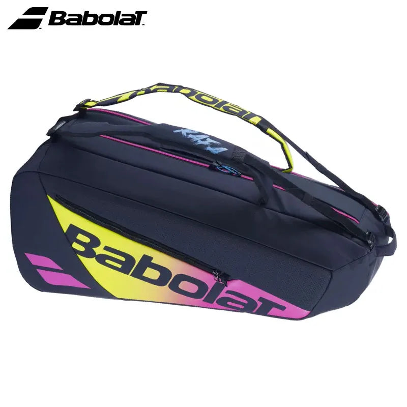 Original Pure Wim Babolat Tennis Backpack 6R Large Capacity Nadel Type Squash Tennis Racket Bag Portable Shoes Compartment Bags