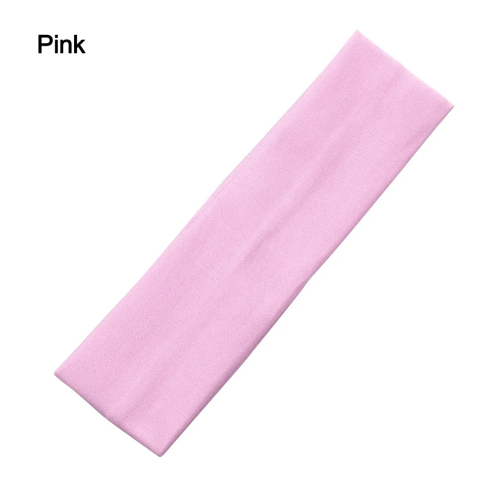 Anti-slip Elastic Headband Rubber Yoga Hair Bands For Women Men Running Fitness Sports Football Stretch Sweatband Candy Color