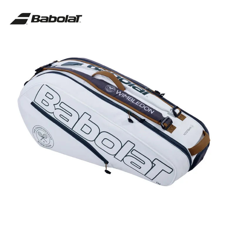 Original Pure Wim Babolat Tennis Backpack 6R Large Capacity Nadel Type Squash Tennis Racket Bag Portable Shoes Compartment Bags