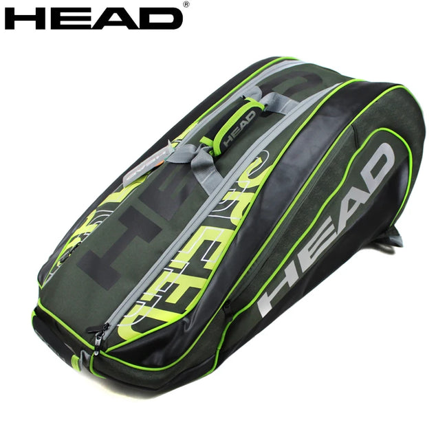 Original HEAD Tennis Squash Racket Backpack 6-7 Large Capacity Tennis Badminton Racket Bag Men Raquete De Tenis Padel Racket Bag