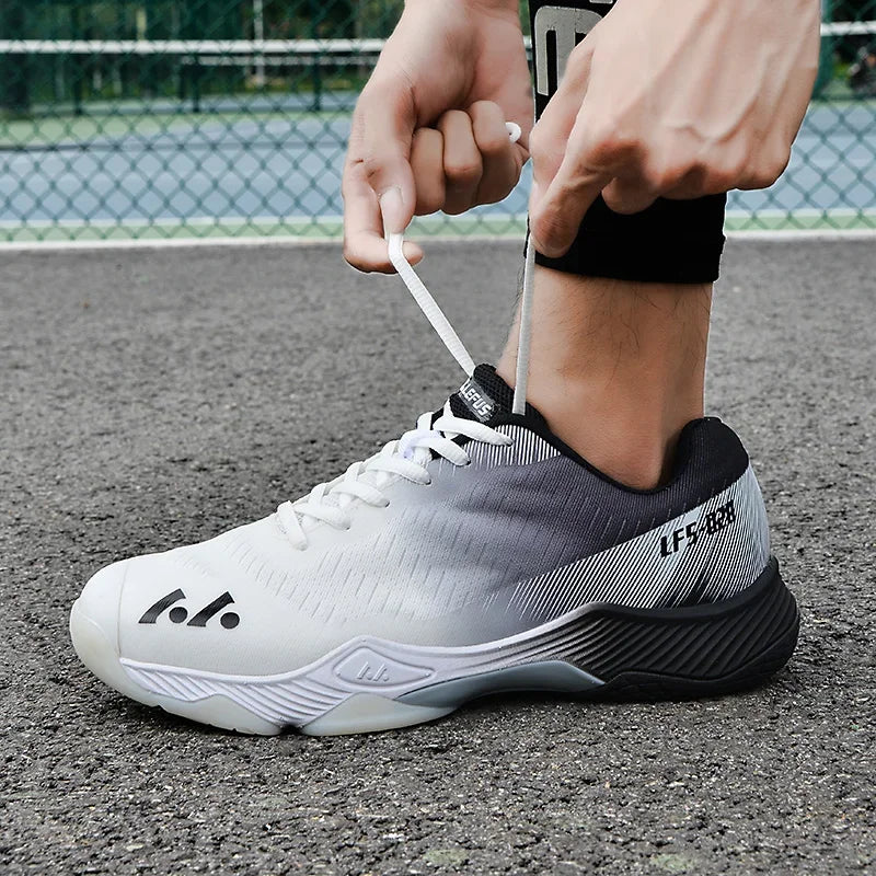 Women Men Pickleball Shoes Court Tennis Sport Badminton Shoes Women Gym Walking Sneakers Mesh Breathable Man Tennis Shoes