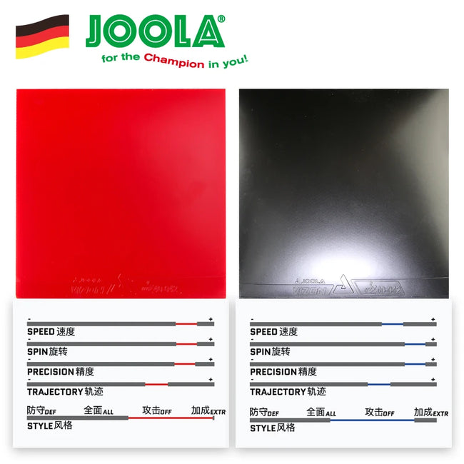 Joola VIZON Table Tennis Rubber All Round Tacky Rubber Good In Control Spin Speed Middle for Table Tennis Racket Ping Pong