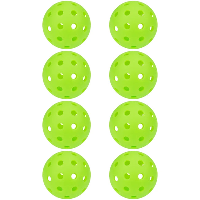 JIKEGO Pickleball Balls Outdoor 40 Holes 8 12 16 Packs 25g PE Pickleballs Competition Training Indoor 26 Holes Yellow