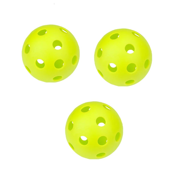 3/6/12pcs Durable Indoor Pickleball Balls 26 Holes 72mm Training Paddle Ball Plastic Pickleball for Competition and Practice