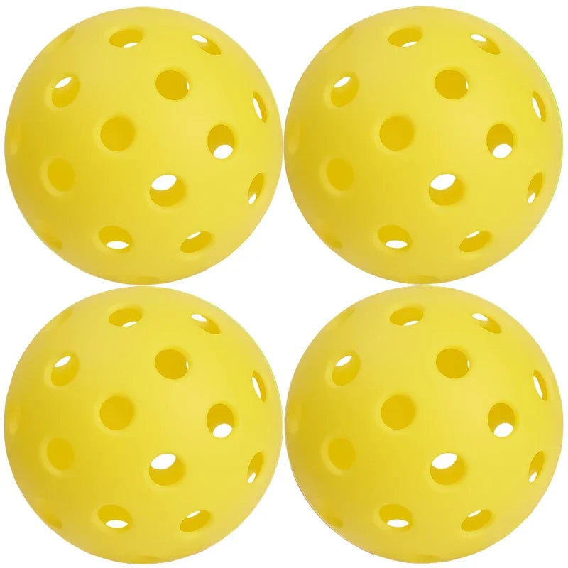 1/2/4pcs Outdoor Pickleball Balls 40 Holes Training Pickleball Accessories 74mm Standard Pickle Balls for Competition