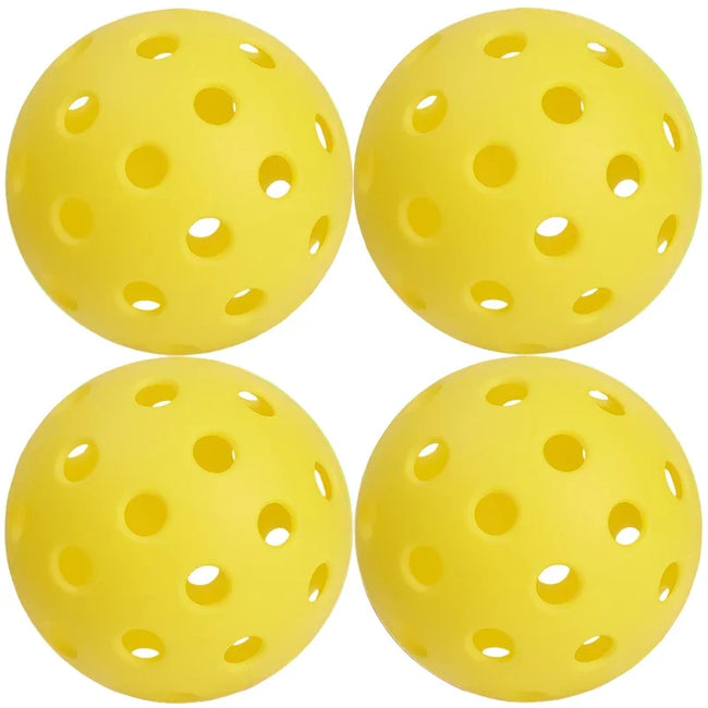 1/2/4pcs Outdoor Pickleball Balls 40 Holes Training Pickleball Accessories 74mm Standard Pickle Balls for Competition