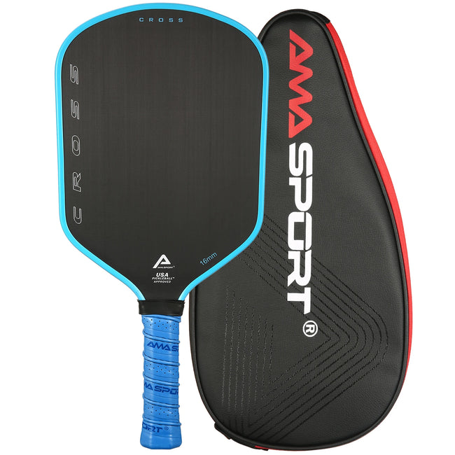 AMASPORT USAPA Pickleball Paddle Raw Cross  T700 Carbon Fiber 16mm Cross Tech Pickleball Paddles Racket with Paddle Cover