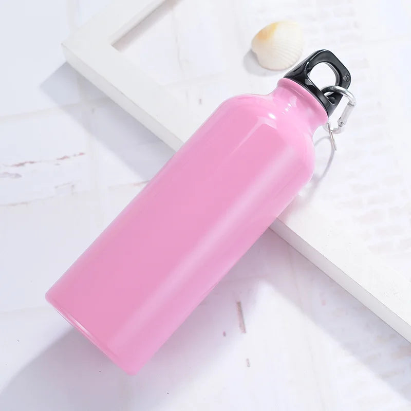 Alloy Sport Water Bottle 500ml Hiking Camping Cycling Water Bottle Kettle with Buckle