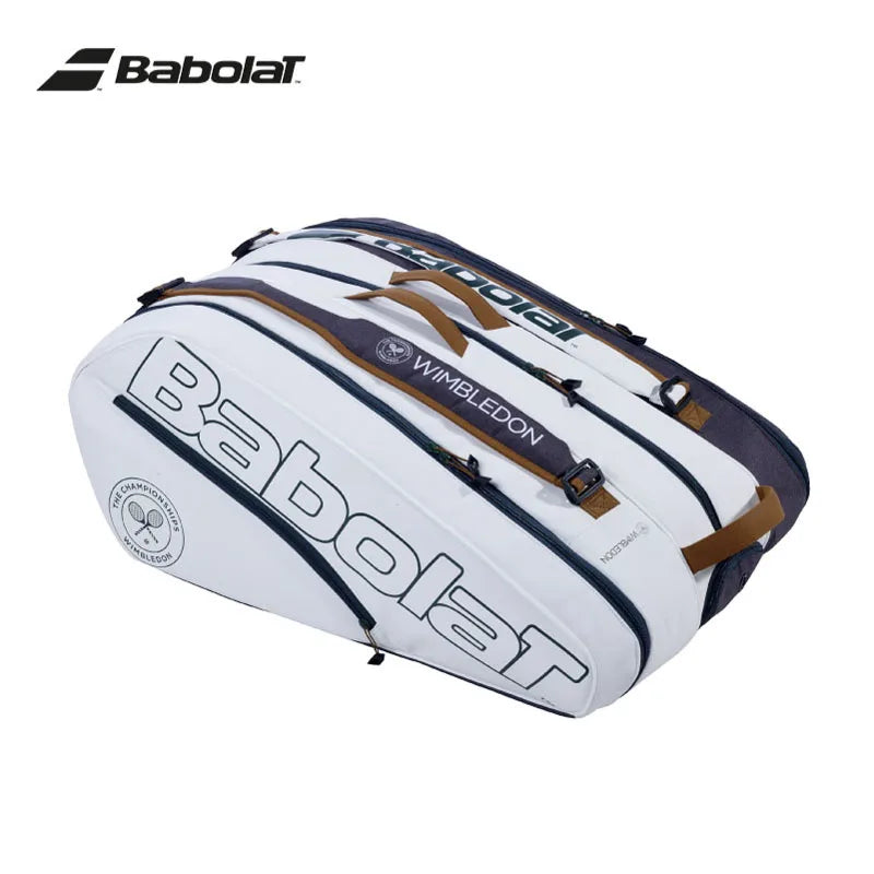 Original Pure Wim Babolat Tennis Backpack 6R Large Capacity Nadel Type Squash Tennis Racket Bag Portable Shoes Compartment Bags