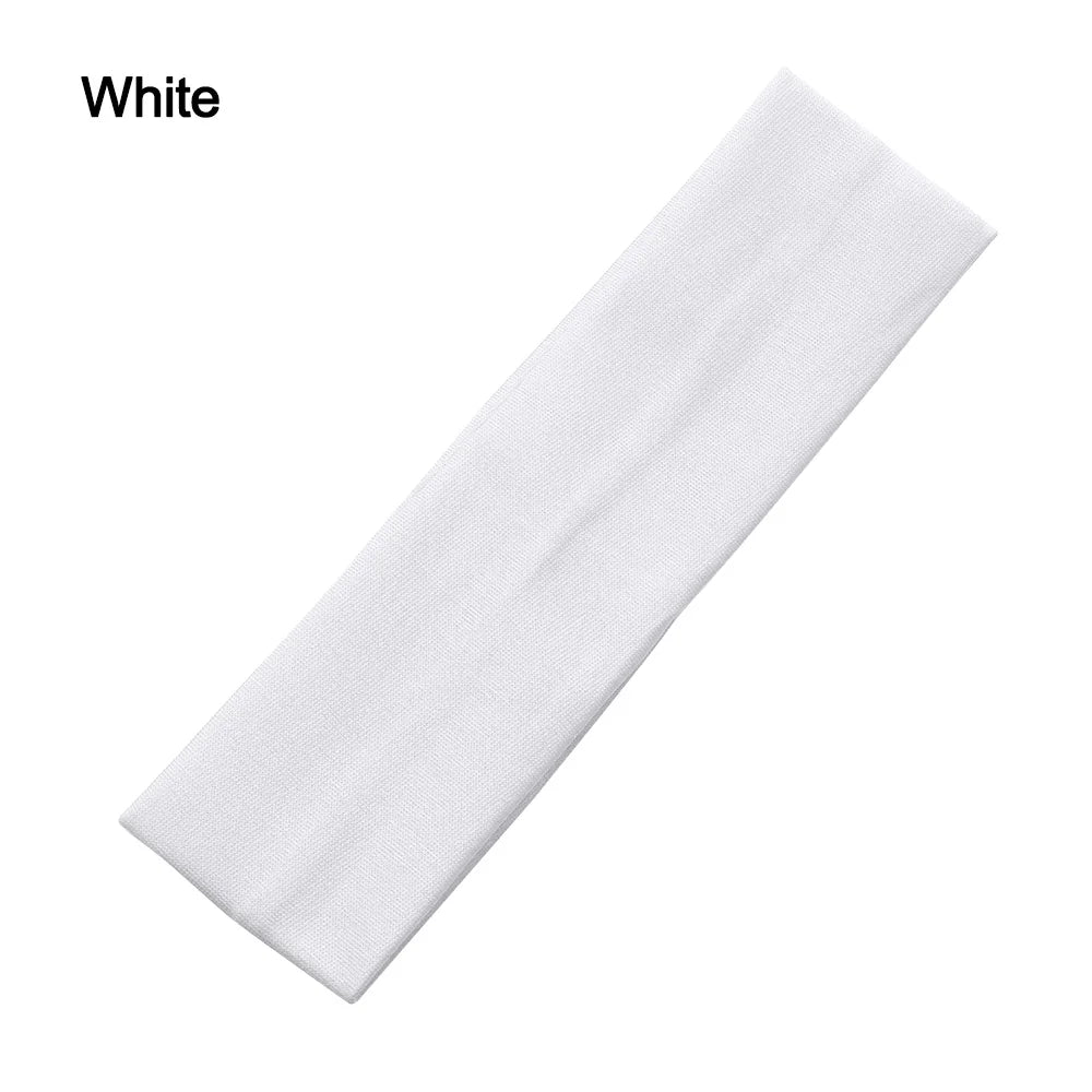 Anti-slip Elastic Headband Rubber Yoga Hair Bands For Women Men Running Fitness Sports Football Stretch Sweatband Candy Color