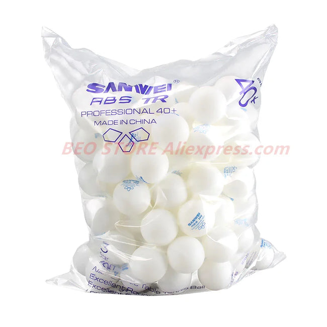 100 balls Table tennis ball SANWEI New 3-star TR ABS Material Plastic Professional 40+ Training SANWEI Ping Pong Ball