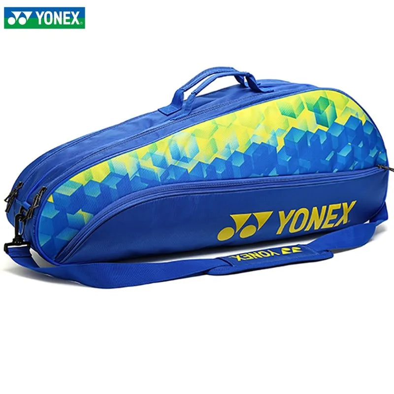 YONEX New Large Shoulder Badminton Bag 3-shot Portable Men's and Women's Sports Tennis Bag Handbag High Quality And Durable