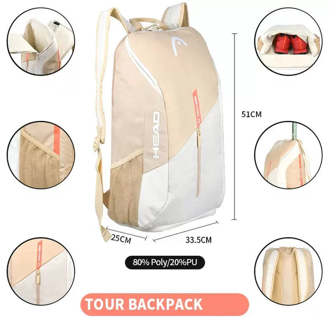 HEAD Tour Team Series Tennis Backpack 3 Pieces Tennis Sports Racket Bag