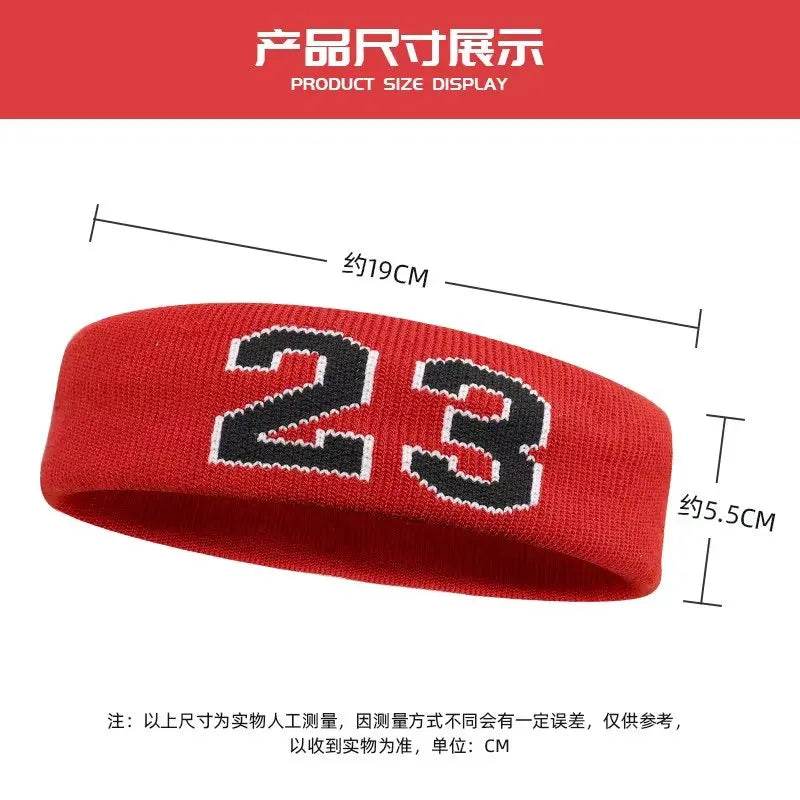 1Pcs Cotton Sports Headband Elastic Antiperspirant Sweatband Protection Basketball Tennis Adult Kids Gym Fitness Sweat Hair Band