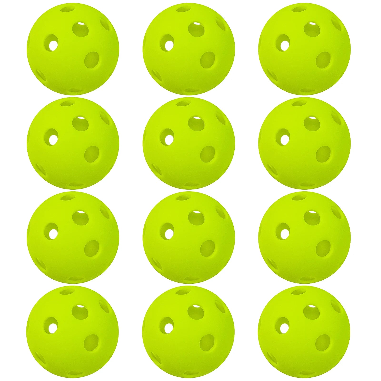 6 Packs / 12 Packs 26 Holes Indoor Pickleball Balls for Indoor Courts High-quality PP material Pickle Balls