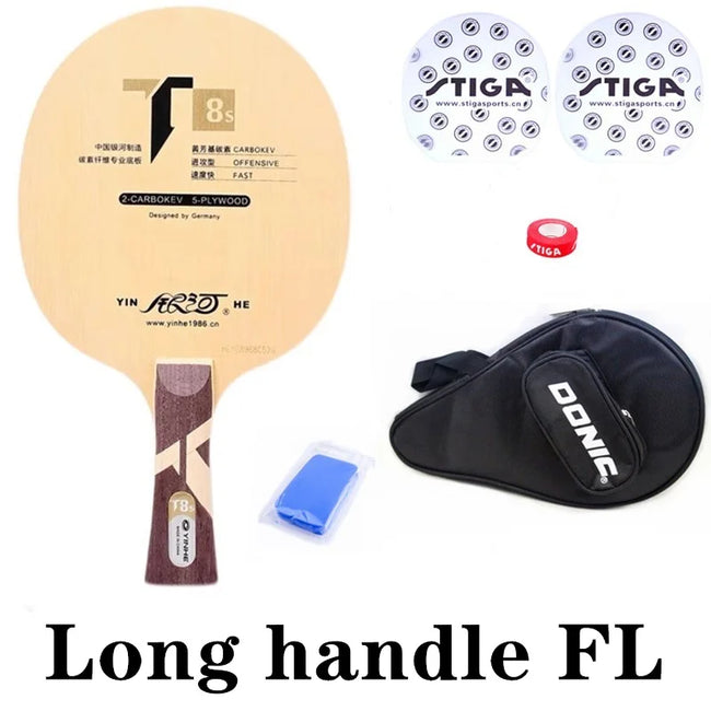 Genuine yinhe Galaxy T-8S T8S Table Tennis Blade (T8s,5wood + 2 carbokev) Ping Pong Racket Base Raquete Ping Pong