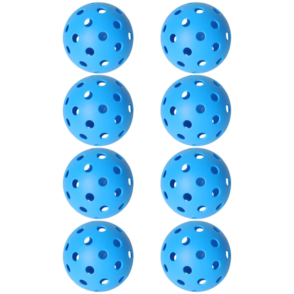 JIKEGO Pickleball Balls Outdoor 40 Holes 8 12 16 Packs 25g PE Pickleballs Competition Training Indoor 26 Holes Yellow