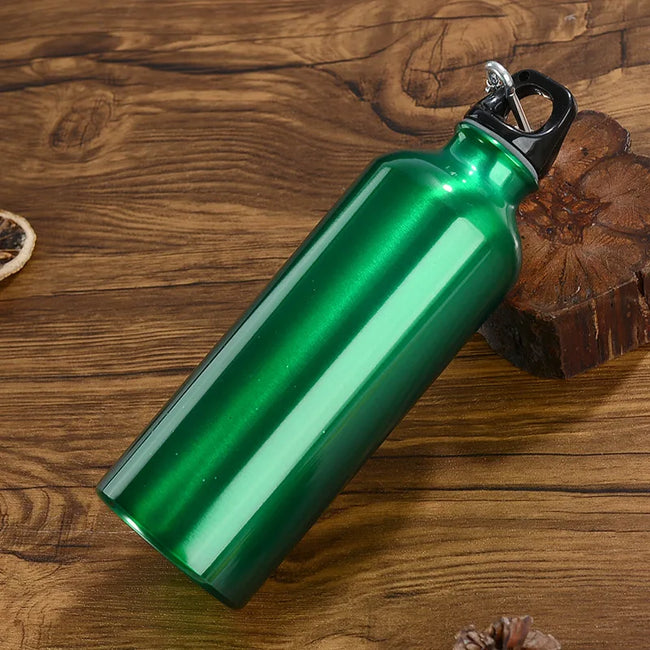 Alloy Sport Water Bottle 500ml Hiking Camping Cycling Water Bottle Kettle with Buckle