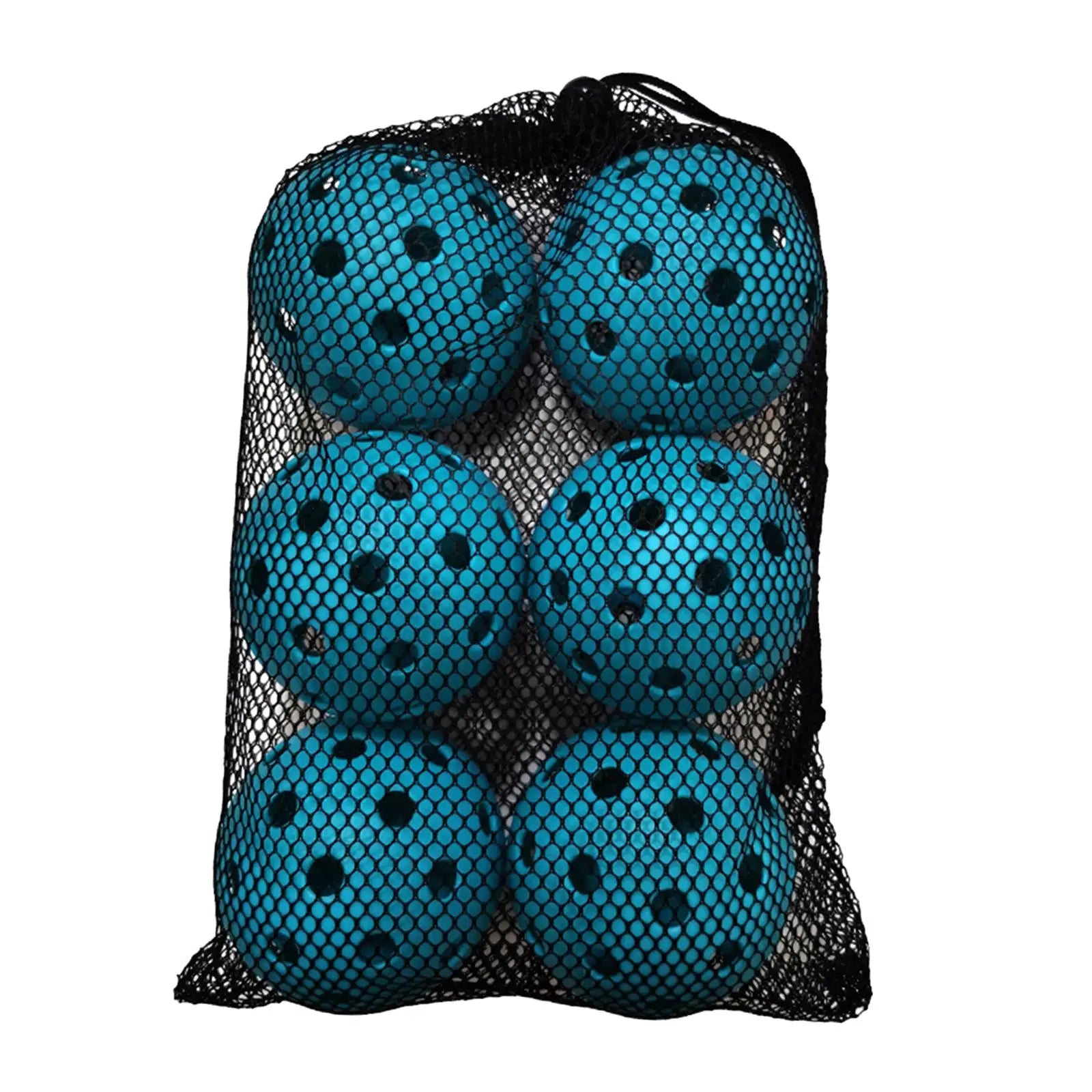 6Pcs Pickleball Balls 40 Holes Pickleball High Elastic Durable Hollow Balls for All Style Paddle Outdoor Practice Tournament