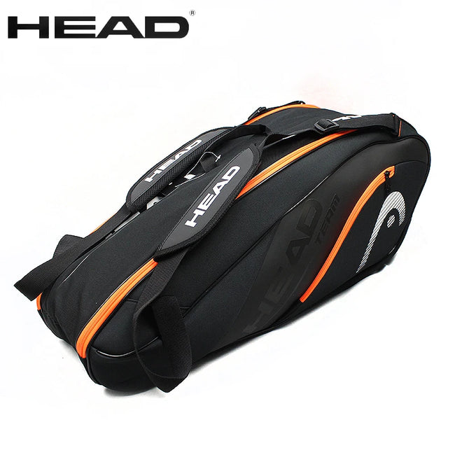 Original HEAD Tennis Squash Racket Backpack 6-7 Large Capacity Tennis Badminton Racket Bag Men Raquete De Tenis Padel Racket Bag