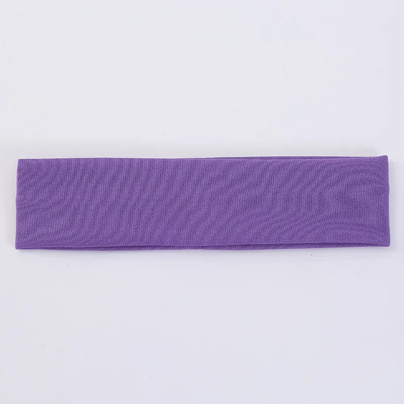 5/10Pcs/Set Sport Yoga Headbands Unisex Fashion Soft Elastic Cotton Sweatband Yoga Stretchy Headband Hair Accessories