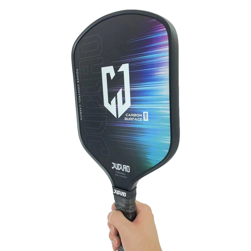 Pickleball Paddle with Graphite Face PP Honeycomb Core Extended Grip Grip Carbon Fiber Pickleball Paddle