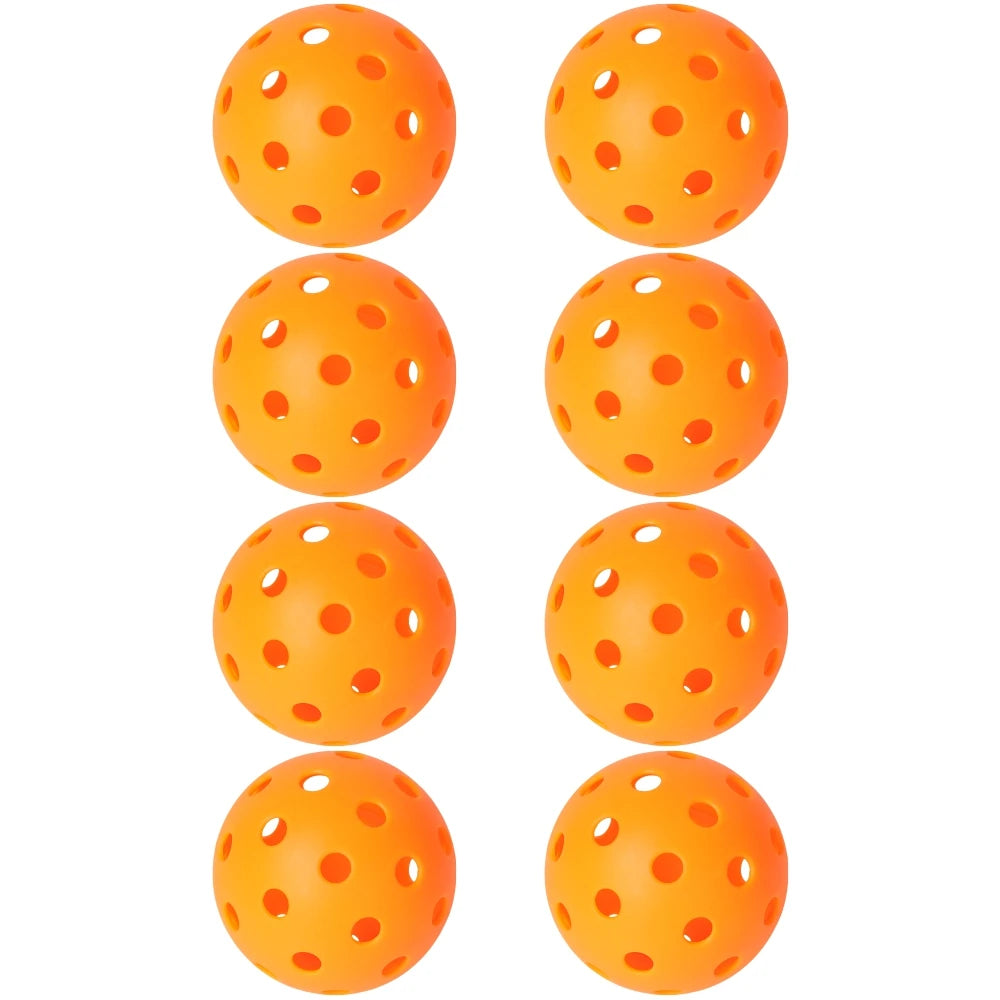 JIKEGO Pickleball Balls Outdoor 40 Holes 8 12 16 Packs 25g PE Pickleballs Competition Training Indoor 26 Holes Yellow