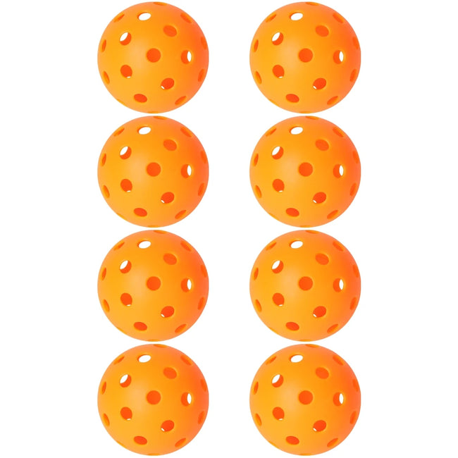 JIKEGO Pickleball Balls Outdoor 40 Holes 8 12 16 Packs 25g PE Pickleballs Competition Training Indoor 26 Holes Yellow